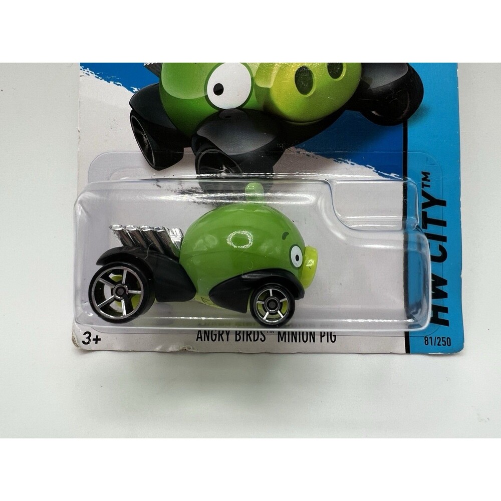 Hot Wheels Angry Birds Minion (Green Pig) Car HW IMAGINATION 35/247 E42 New - Picture 3 of 4